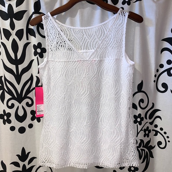 NWT Lilly Pulitzer Janine Tank Flowing Leaf Lace - Picture 5 of 8